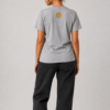 TAP Lightweight Grey T-Shirt – Gold Paw Logo Back TAP heather grey tee with gold paw logo back view