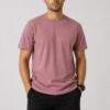 Man wearing TAP dusty rose lightweight regular-fit t-shirt front view