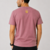 TAP dusty rose lightweight t-shirt with gold paw logo back view