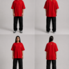 ChatGPT Image Aug 4, 2026, 03_21_06 PM TAP Oversized Tee – Red | Paw Logo Oversized Fit T-Shirt