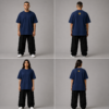 ChatGPT Image Aug 4, 2026, 07_13_39 PM TAP Oversized Tee – Navy | Paw Logo Oversized Fit T-Shirt
